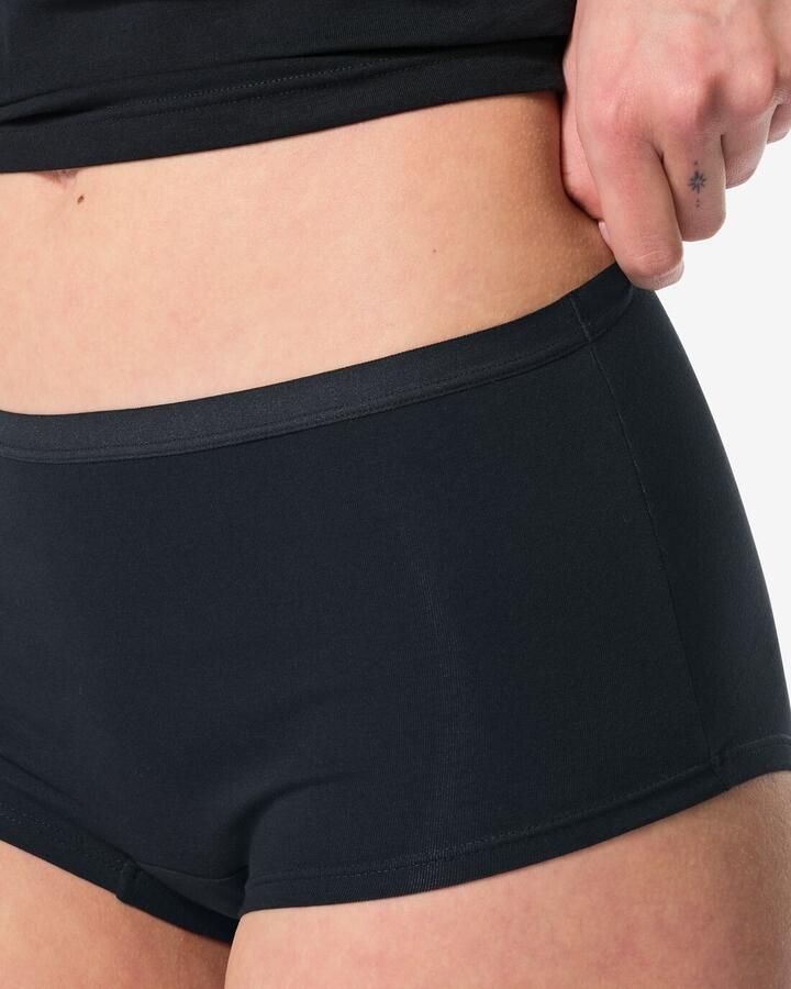 HEMA Damesboxer Perfect Comfort Katoen Zwart (zwart) - Foto 2