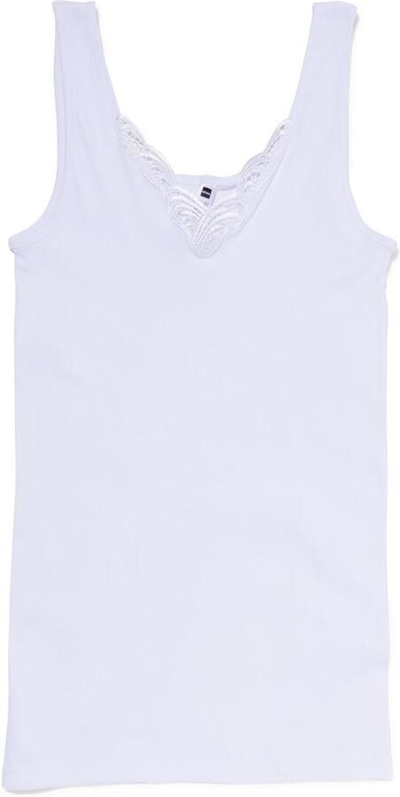 HEMA Dameshemden Met Kant 2 Stuks Wit (wit)