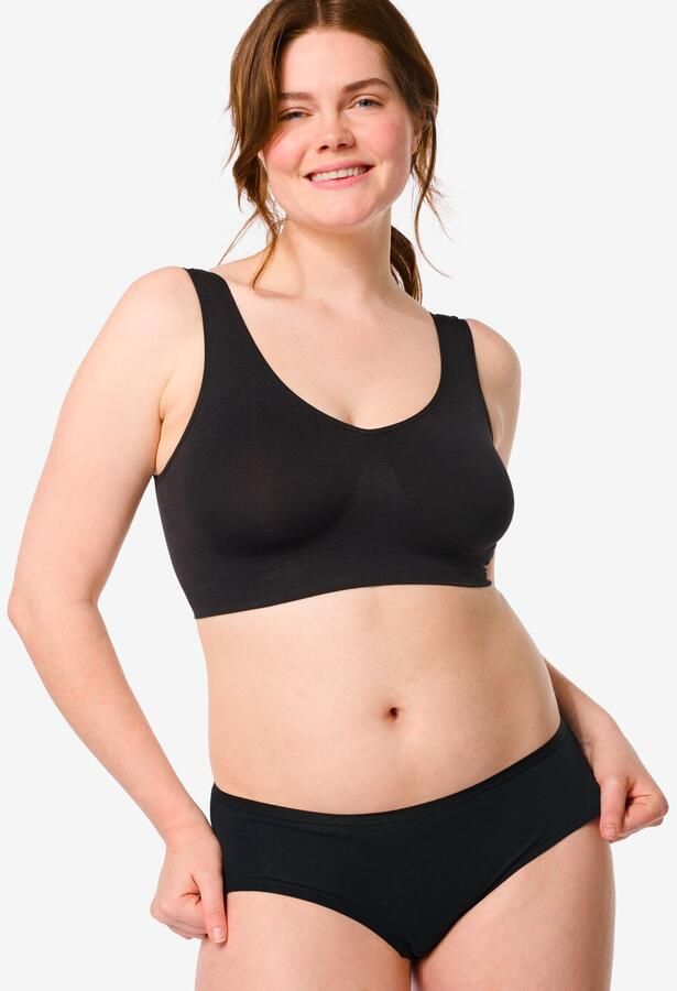 HEMA Dameshipster Katoen 2 Stuks Zwart (zwart) - Foto 2