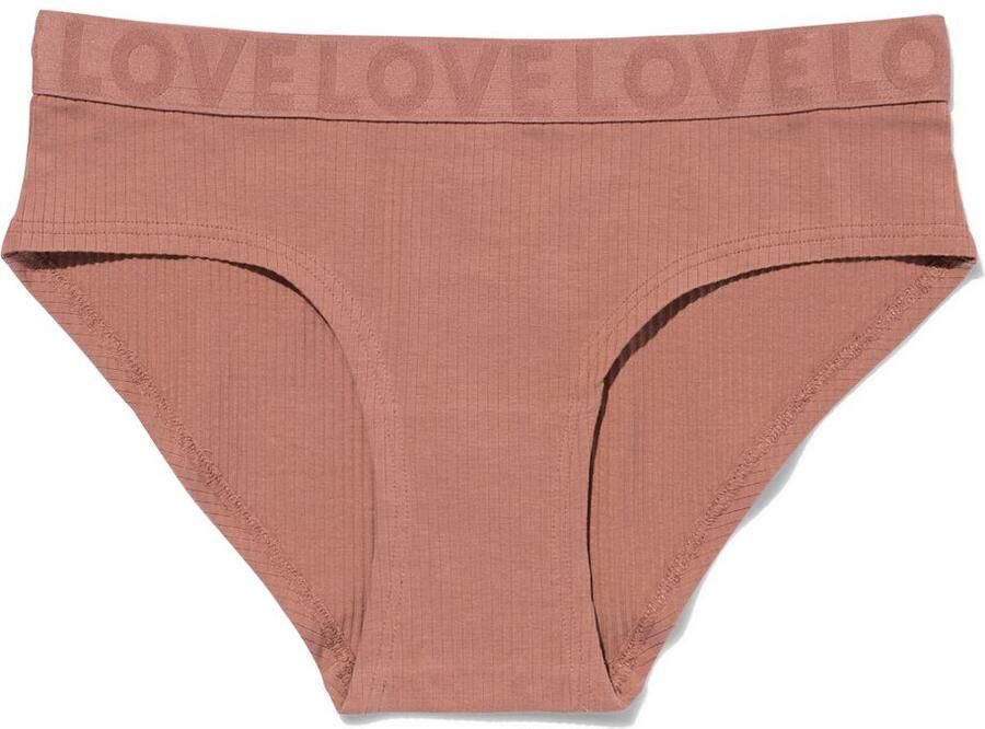 HEMA Dameshipster Katoen Lichtbruin (lichtbruin)