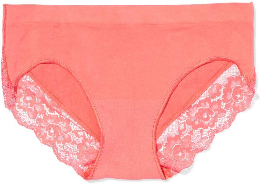 HEMA Dameshipster Naadloos Micro Met Kant Koraalroze (koraalroze)