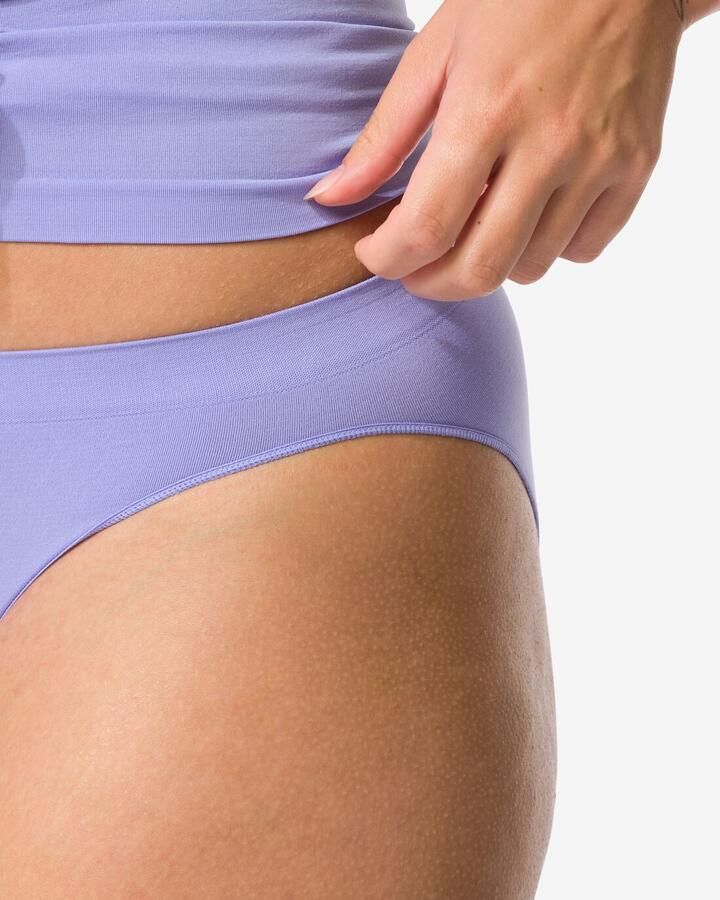 140 Damesslip Naadloos Micro Blauw (blauw) - Foto 2