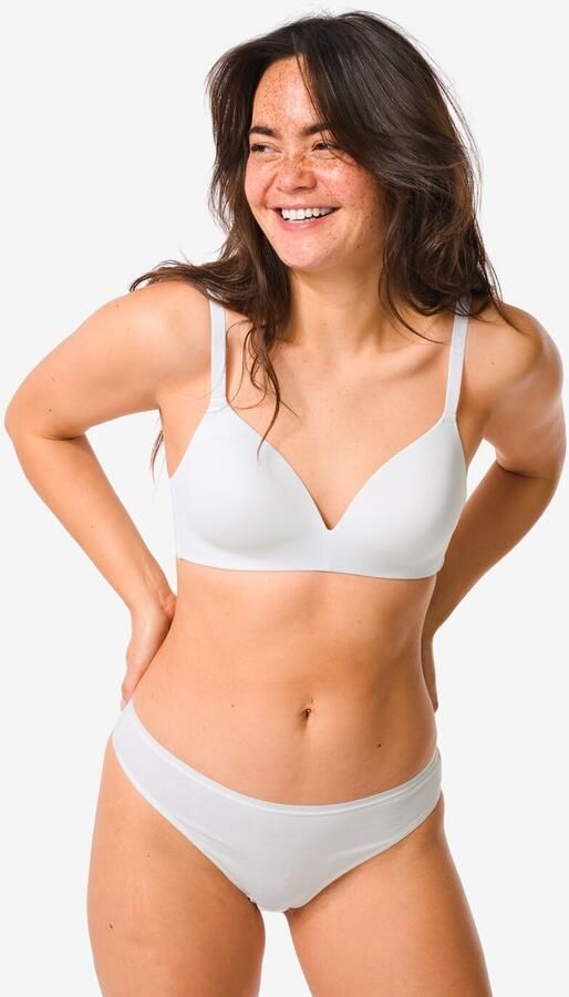 HEMA Damesstring Katoen 2 Stuks Wit (wit) - Foto 4
