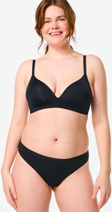 HEMA Damesstring Katoen 2 Stuks Zwart (zwart) - Foto 4