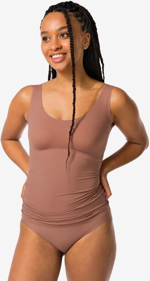 HEMA Medium Corrigerend Dameshemd Second Skin Middenbruin (middenbruin) - Foto 2