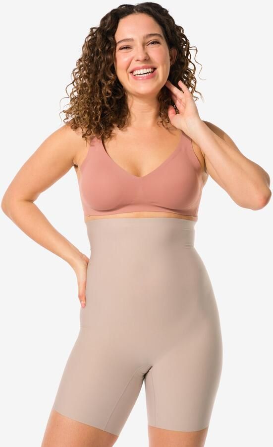 HEMA Medium Corrigerende Biker Extra Hoge Taille Beige (beige) - Foto 5