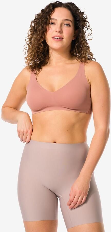 HEMA Medium Corrigerende Biker Hoge Taille Beige (beige) - Foto 5