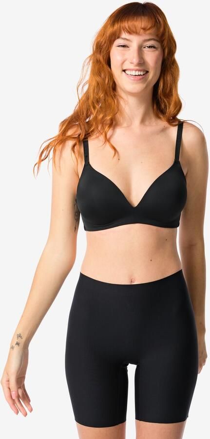 HEMA Medium Corrigerende Biker Hoge Taille Zwart (zwart) - Foto 4