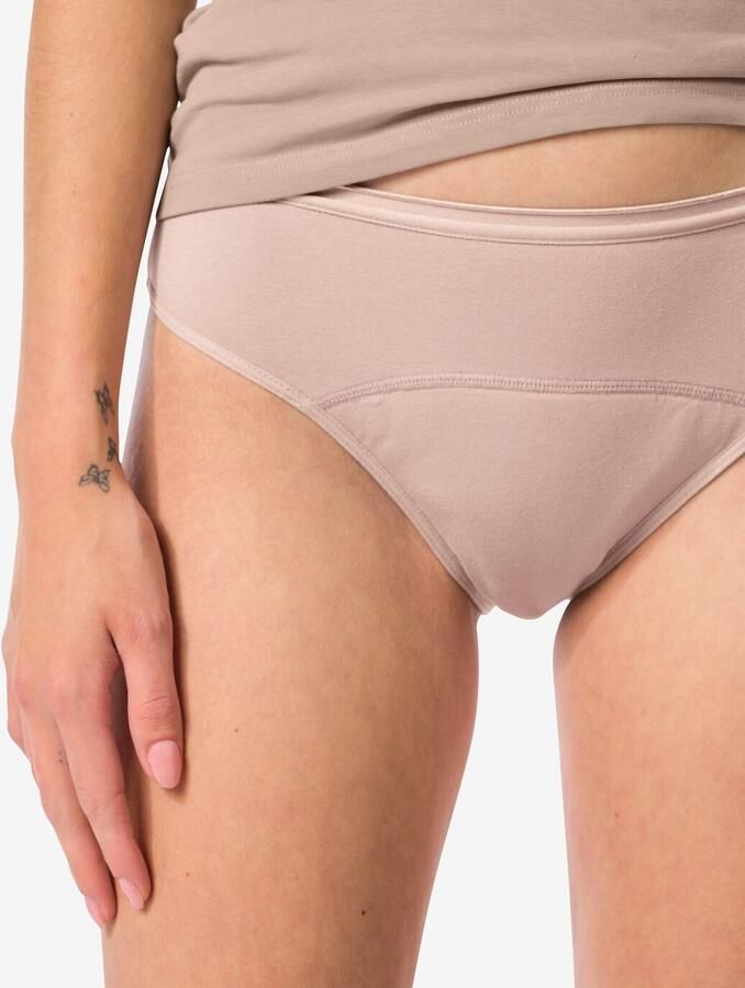 HEMA Menstruatieslip Katoen Hoge Absorptie Beige (beige) - Foto 2