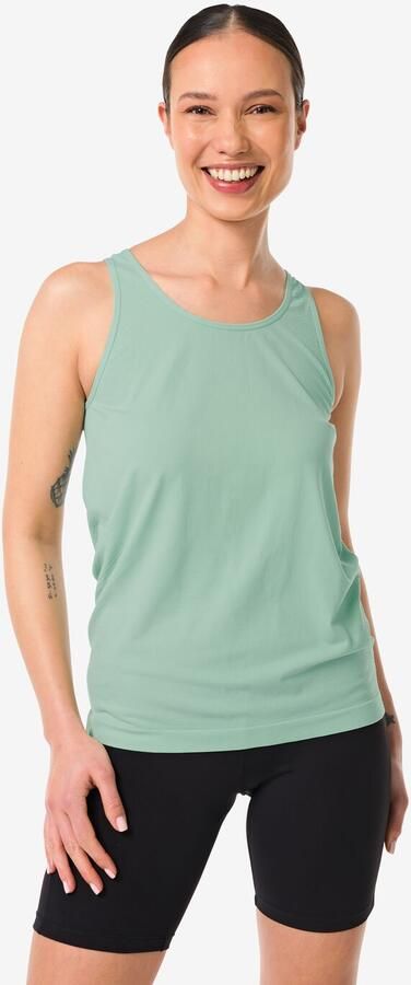 140 Naadloos Dames Sportsinglet Lichtgroen (lichtgroen) - Foto 2