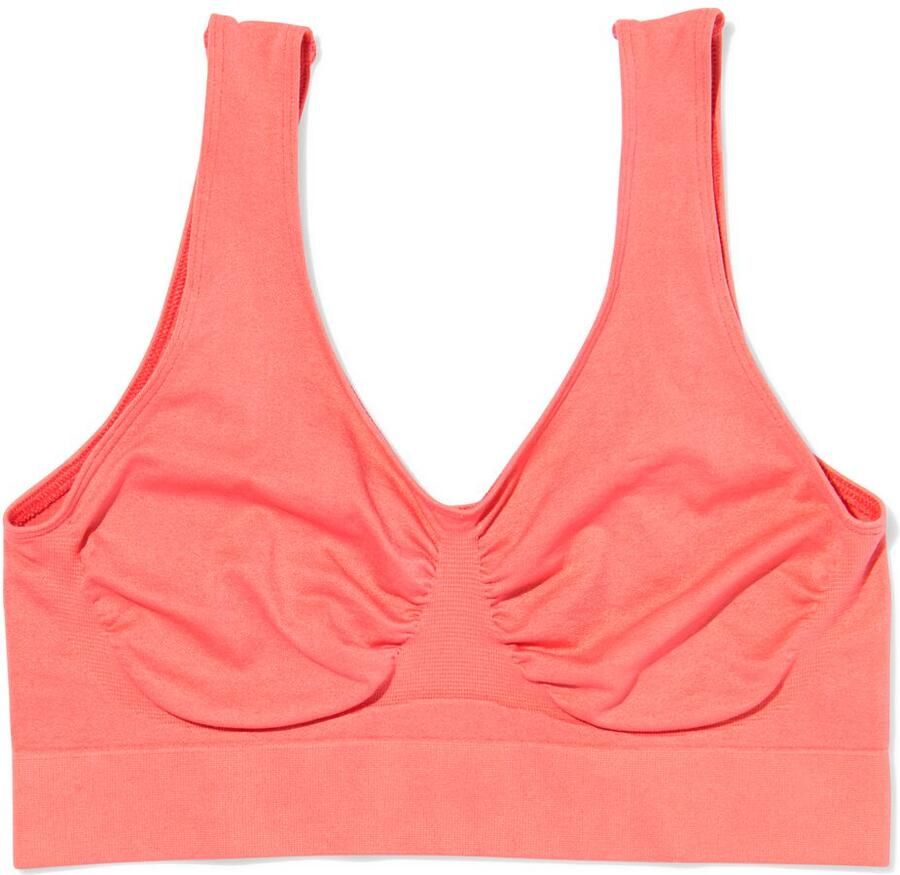 140 Naadloze Top Zonder Beugel Koraalroze (koraalroze)