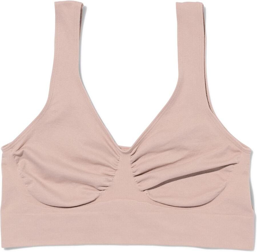 HEMA Naadloze Top Zonder Beugel Beige (beige)