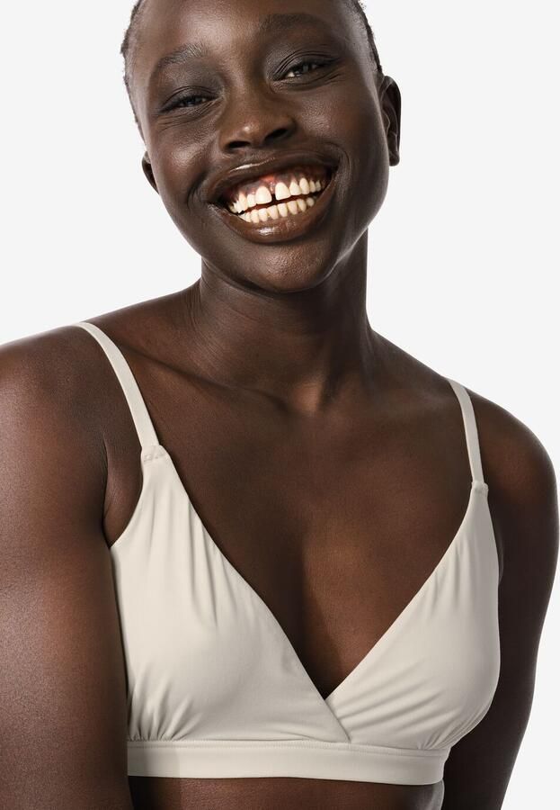 HEMA Triangel Bralette Micro Creme (creme) - Foto 2