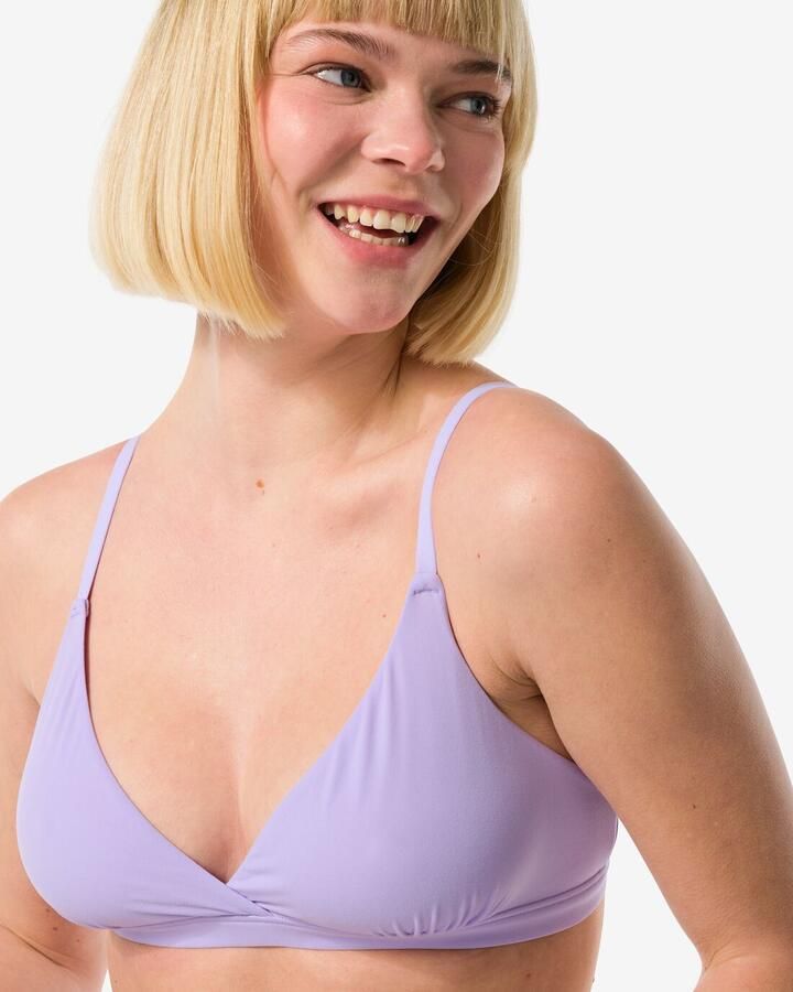 HEMA Triangel Bralette Micro Lavendel (lavendel) - Foto 2
