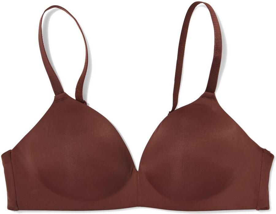 HEMA Voorgevormde Bh Zonder Beugel Recycled Micro Donkerbruin (donkerbruin) - Foto 2