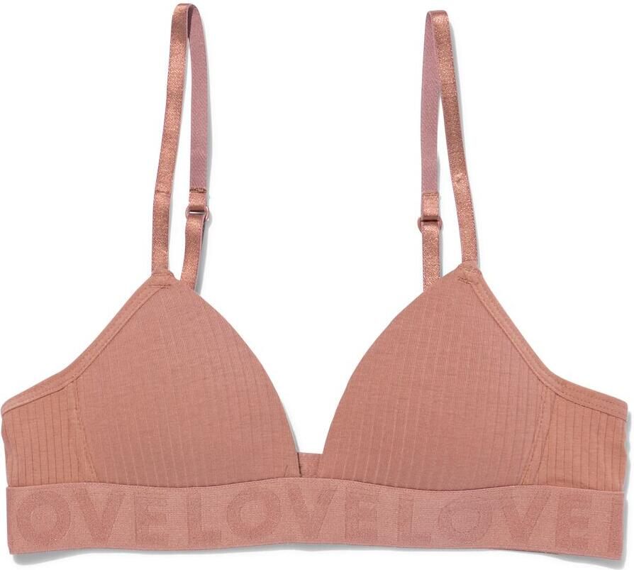 HEMA Voorgevormde Bh Zonder Beugel Katoen Lichtbruin (lichtbruin)