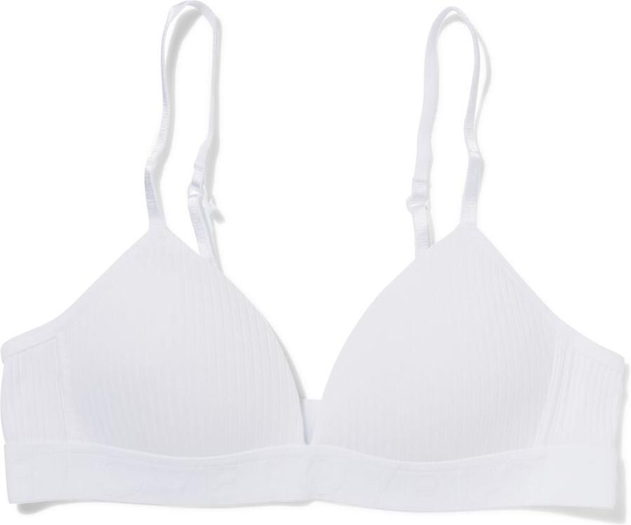 HEMA Voorgevormde Bh Zonder Beugel Katoen Wit (wit) - Foto 2