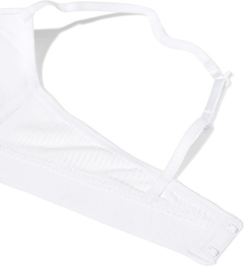 HEMA Voorgevormde Bh Zonder Beugel Katoen Wit (wit)