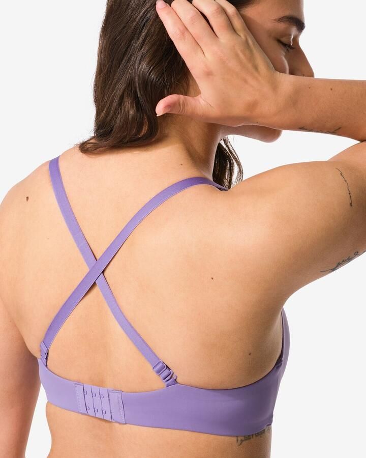 HEMA Voorgevormde Bh Zonder Beugel Recycled Micro Lichtpaars (lichtpaars) - Foto 4