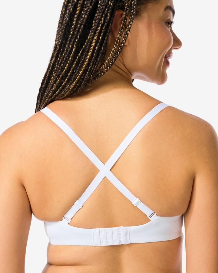 HEMA Voorgevormde Bh Zonder Beugel Recycled micro Wit (wit) - Foto 4