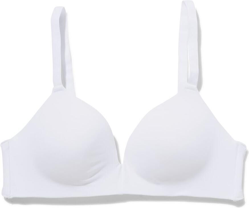 HEMA Voorgevormde Bh Zonder Beugel Recycled micro Wit (wit)