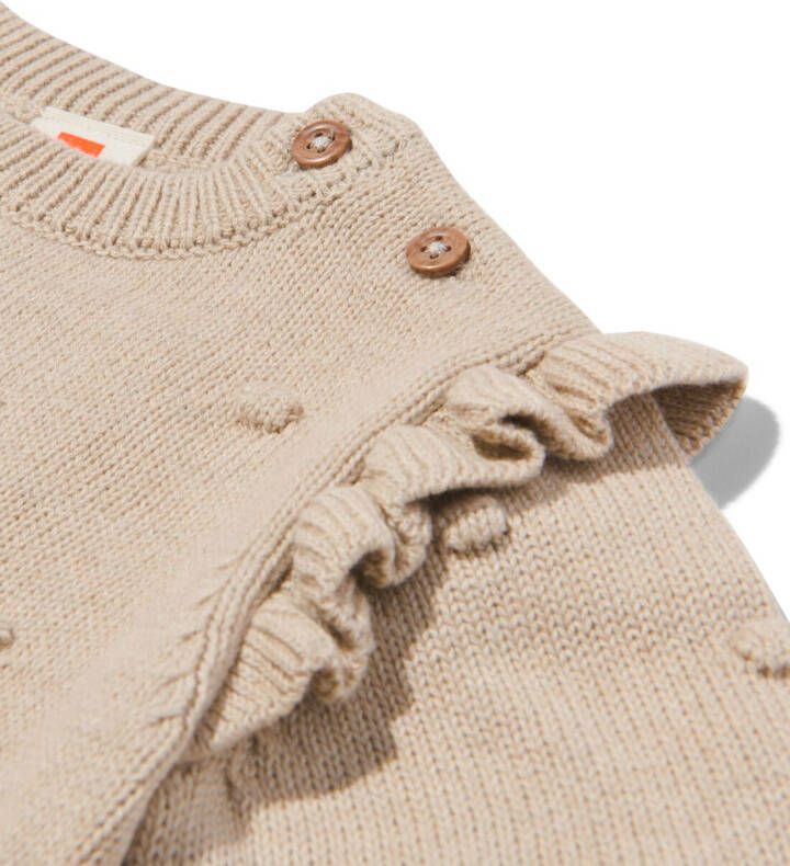 HEMA Baby Trui Structuur Zand (zand)