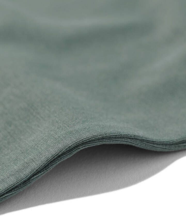 HEMA Dames Hemd Katoen stretch Met Kant Groen (groen)