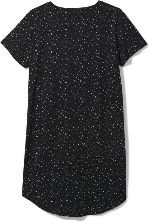 HEMA Dames Nachthemd Micro Zwart (zwart)