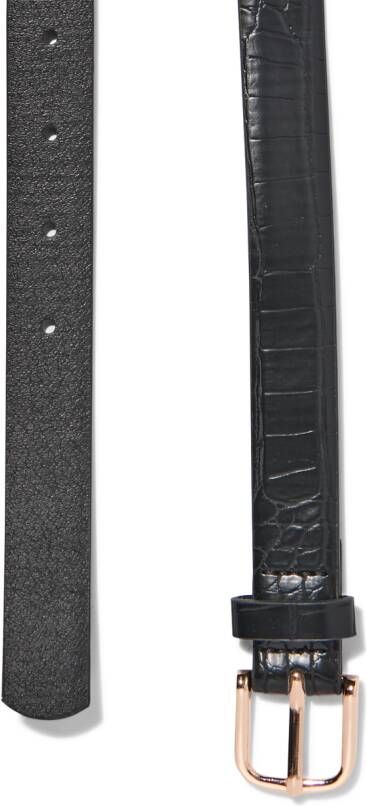 HEMA Dames Riem Met Dierenprint 2.3cm Zwart (zwart)