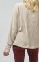 HEMA Dames Sweater Cassie Met Ribbels Zand (zand) - Thumbnail 2