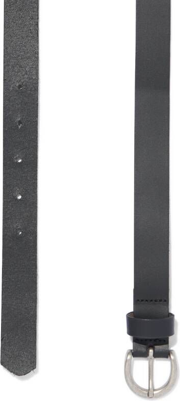 HEMA Damesriem Leer Nerf 2.5cm Zwart (zwart)
