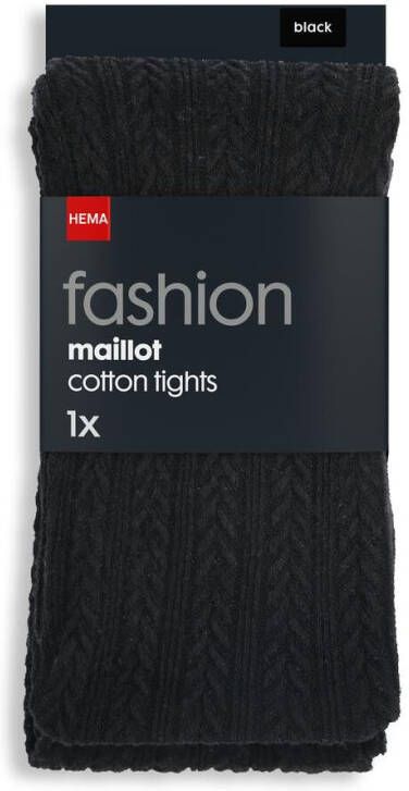 HEMA Maillot Fashion Kabel Zwart (zwart)