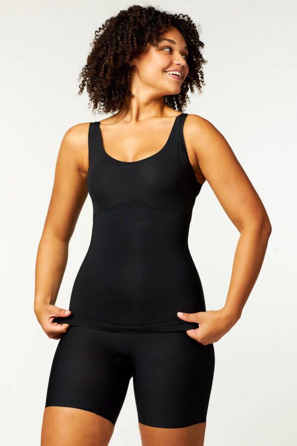 HEMA Medium Corrigerende Biker Hoge Taille Zwart (zwart)
