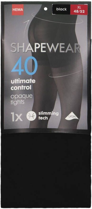 HEMA Panty Ultimate Control 40denier Zwart (zwart)