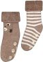 HEMA Baby Sokken Met Katoen 2 Paar Bruin (bruin) - Thumbnail 1