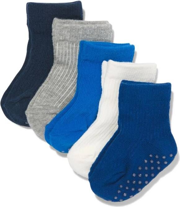 HEMA Baby Sokken Met Katoen 5 Paar Blauw (blauw)