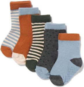 HEMA Baby Sokken Met Katoen 5 Paar Blauw (blauw)