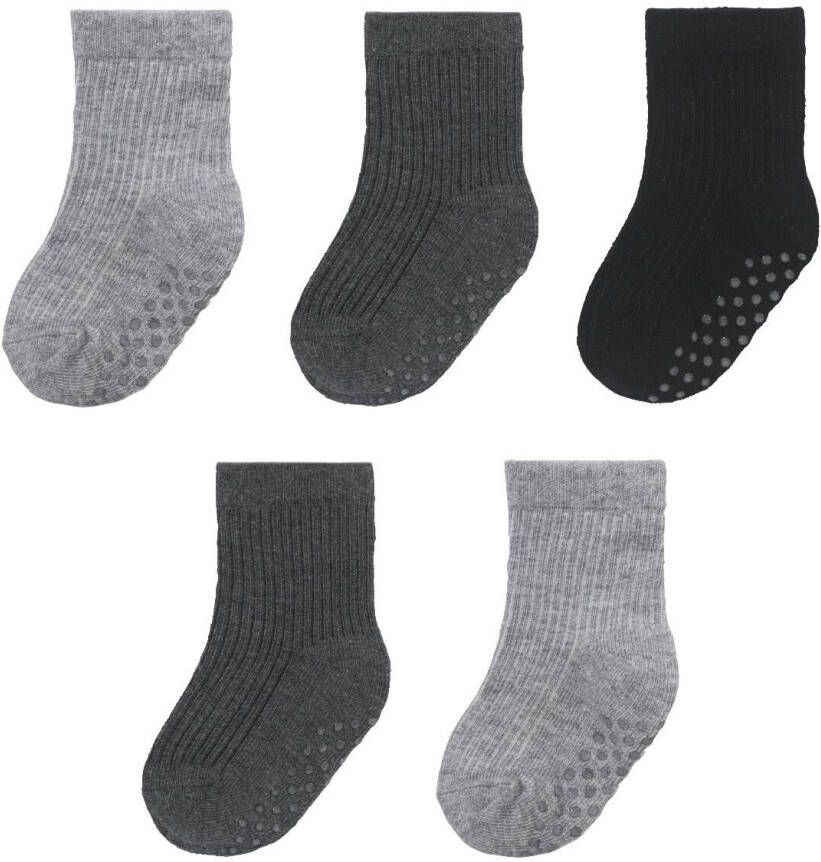 HEMA Baby Sokken Met Katoen 5 Paar Grijs (grijs)
