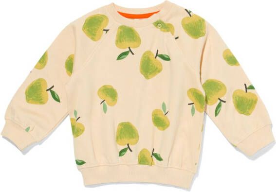 HEMA Baby Sweater Appels Zand (zand)