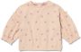 HEMA Baby Sweater Rib Bloemen Zand (zand) - Thumbnail 1