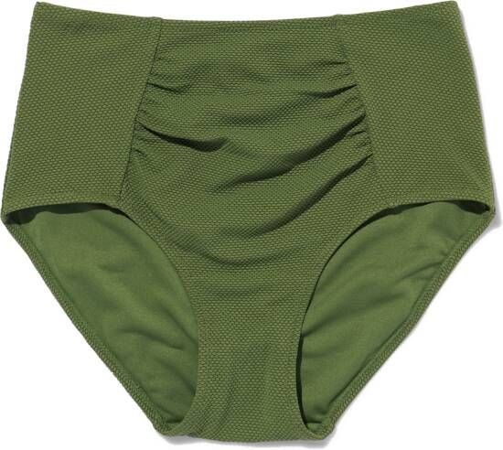 HEMA Dames Bikinibroekje Control Hoge Taille Legergroen (legergroen)