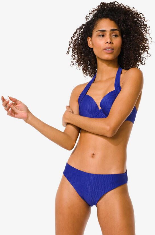 HEMA Dames Bikinibroekje Middelhoge Taille Kobaltblauw (kobaltblauw)