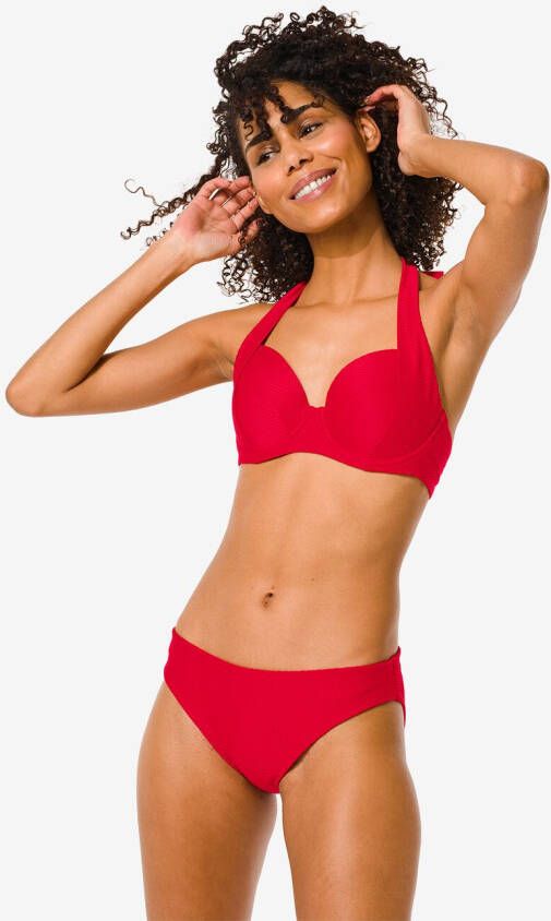 HEMA Dames Halter Bikinitop Control Cup B-E (rood)