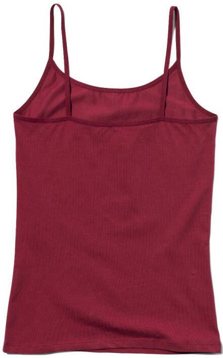 HEMA Dames Hemd Katoen stretch Donkerrood (donkerrood)