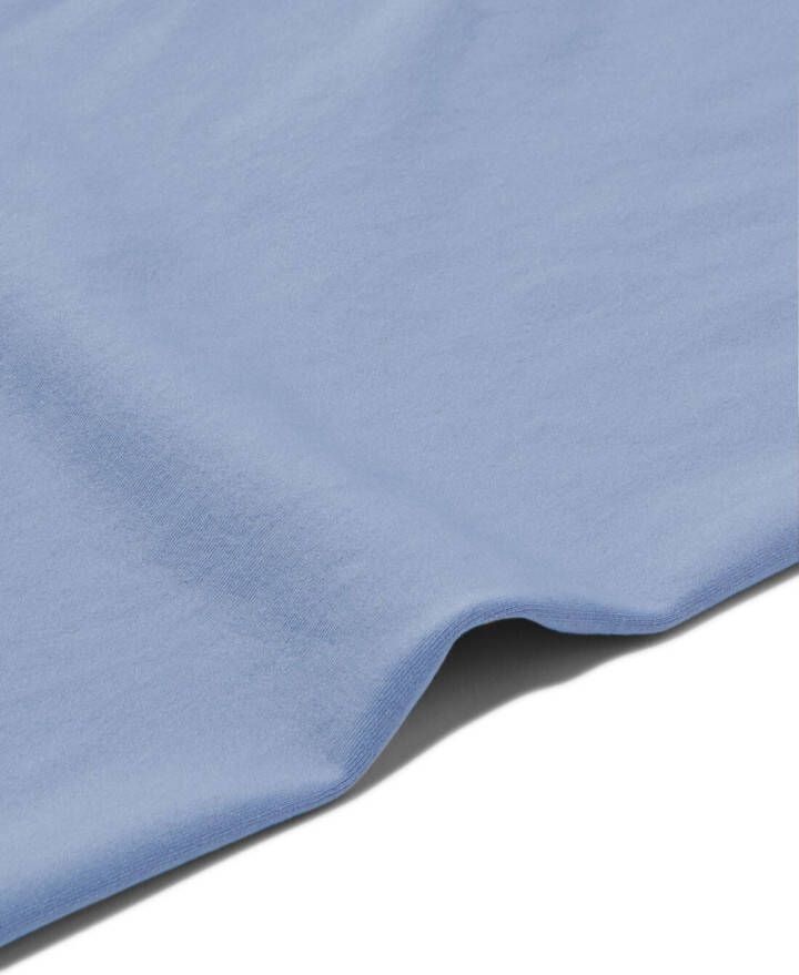 HEMA Dames Hemd Naadloos Micro Blauw (blauw)