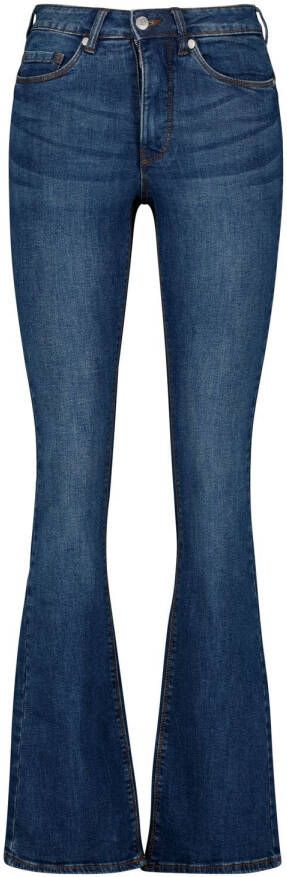 HEMA Dames Jeans Bootcut Shaping Fit Middenblauw (middenblauw)