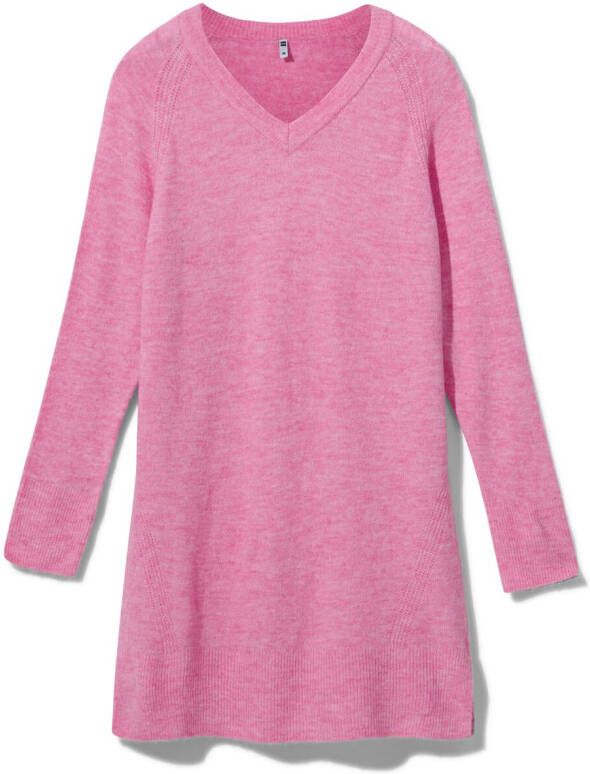 HEMA Dames Jurk Zofie Gebreid (roze)