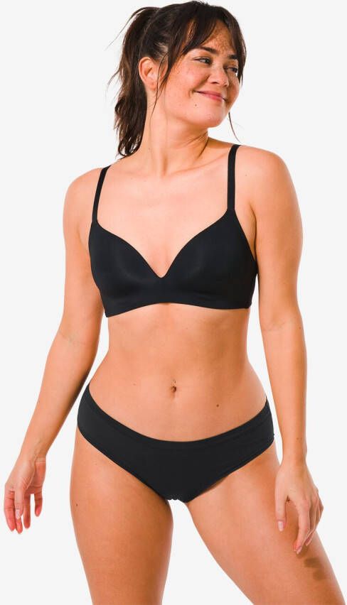 HEMA Dames Slip Micro Stretch Zwart (zwart)