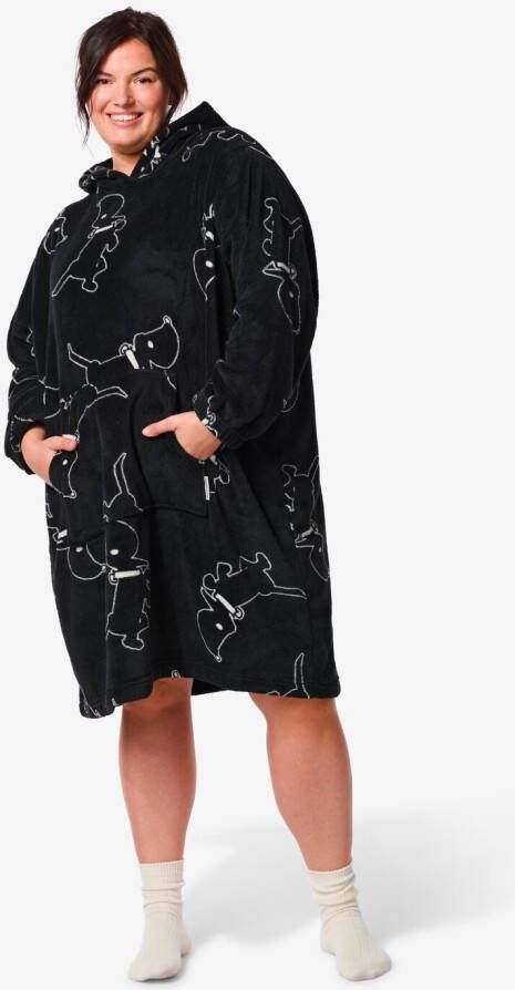 HEMA Dames Snuggie Takkie Zwart (zwart)