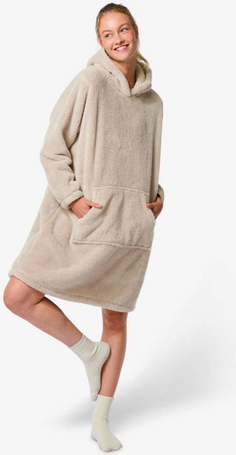 HEMA Dames Snuggie Teddy Beige (beige)